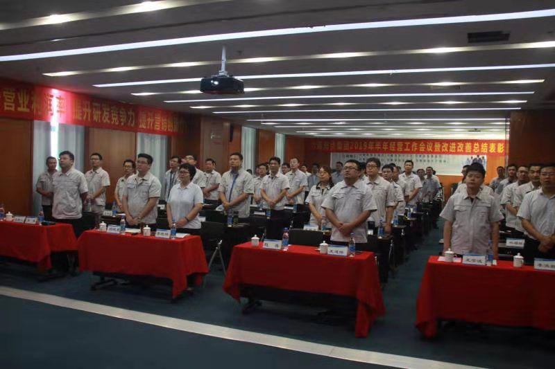 Linuo PV Group held the 2019 half-yearly management work conference